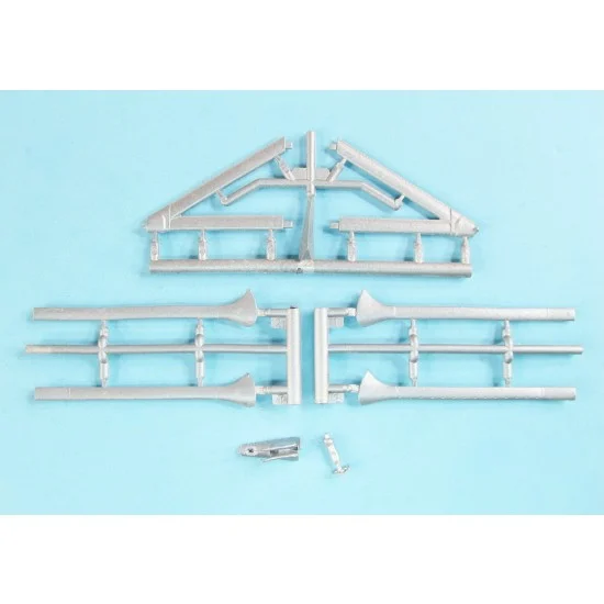 Scale Aircraft Conversion 32156 1/32 PZL P.IIc Landing Gear for IBG Model (white metal) - Model Planes