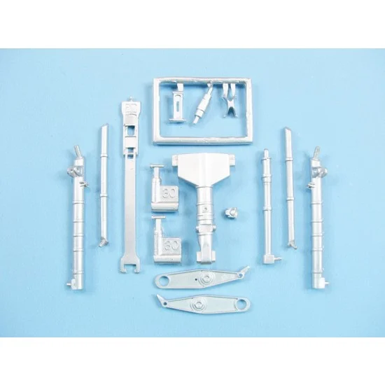 Scale Aircraft Conversion 32179 1/32 A-7D Corsair II Landing Gear for Trumpeter kits (white metal)