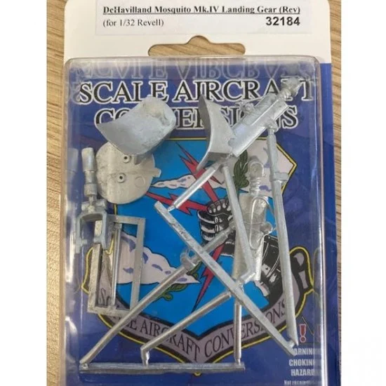 Scale Aircraft Conversion 32184 1/32 DeHavilland Mosquito Mk.IV Landing Gear for Revell kits (white metal) - Model Planes