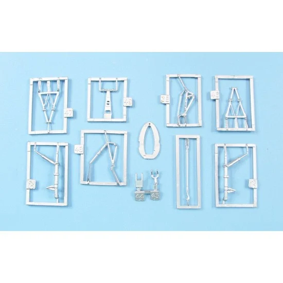 Scale Aircraft Conversion 48451 1/48 Vought F4U-1A/2 Corsair Landing Gear (white metal) for Magic Factory kits