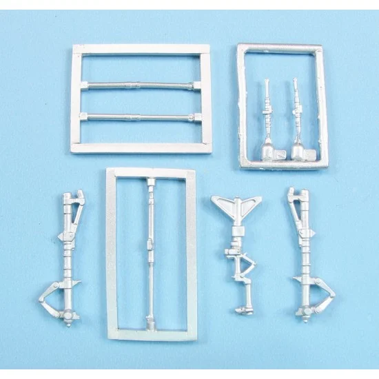 Scale Aircraft Conversion 48462 1/48 SMB-2, B2 Super Mystere Landing Gear for Special Hobby/Azur kits (white metal)