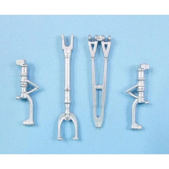 Scale Aircraft Conversion 48466 1/48 P-39 Airacobra Landing Gear for Arma Hobby kits (white metal)