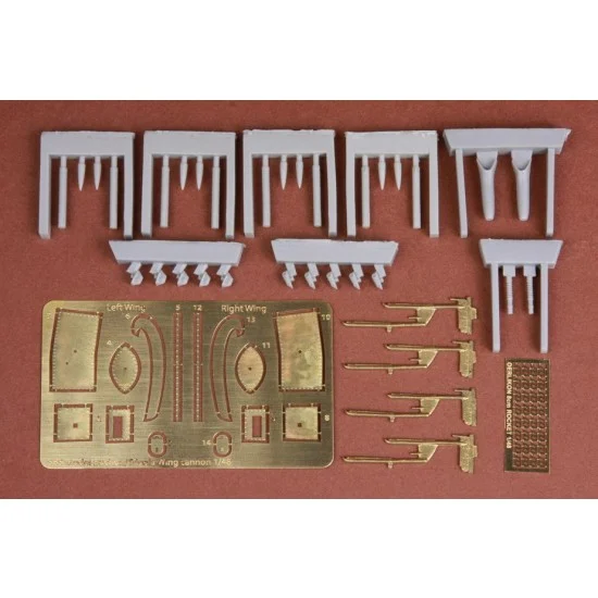 SBS Model 48061 1/48 HA-1112 Tripala/Buchon Spanish Wing Cannon & Rocket set for Tamiya kits