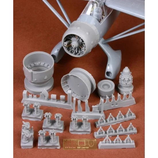 SBS Model 48071 1/48 Westland Lysander Mk.III Engine & Cowling set for Eduard/Gavia kit - Model Planes