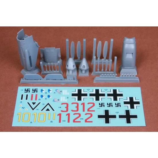 SBS Model 48074 1/48 Hispano HA-1112 M.1L Buchon "Movie Star" Conversion set for Tamiya Bf-109G-6 kit