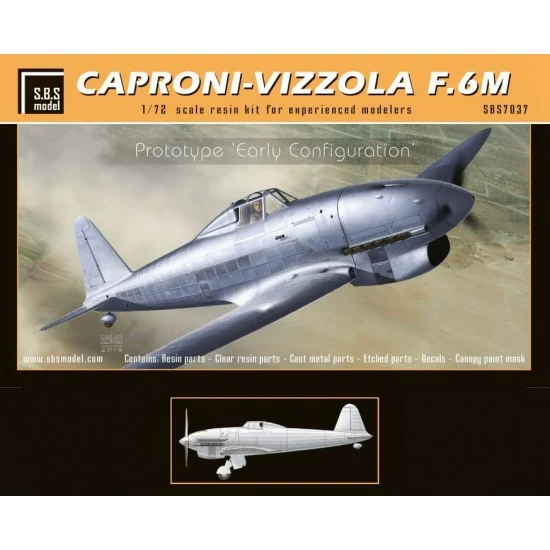 SBS Model 7037 1/72 Caproni-Vizzola F.6M Prototype 'Early Configuration'