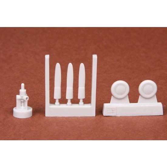 SBS Model 72041 1/72 Grumman F4F-4 Wildcat Propeller and Wheels Set for Airfix kit (Resin)