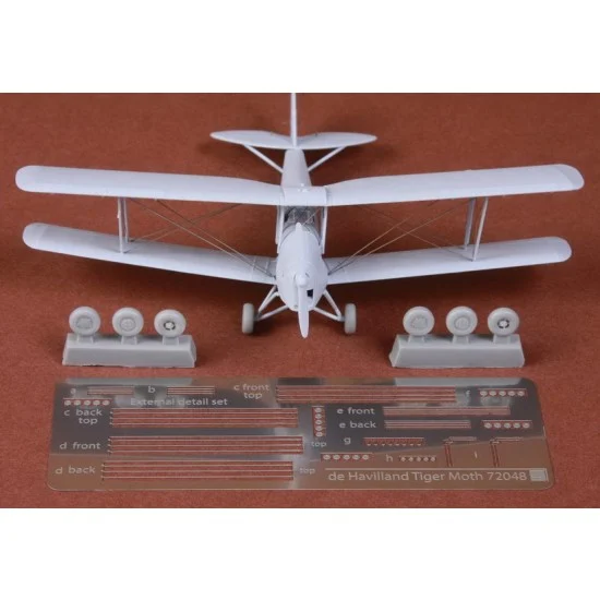 SBS Model 72048 1/72 De Havilland DH-82 Tiger Moth Rigging & Wheels set for Airfix kits
