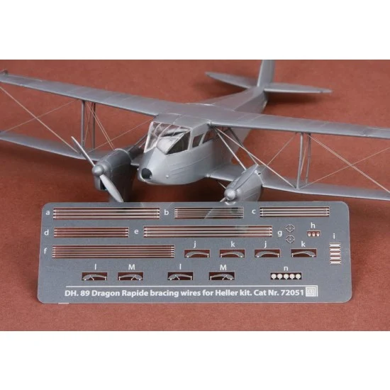 SBS Model 72051 1/72 DH-89 Dragon Rapide Rigging Wire set for Heller kit