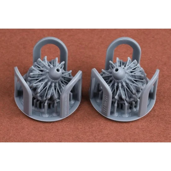 SBS Model 72074 1/72 Gnome-Rhone 14N/K Engine (2pcs) for Bloch 200/210/152 Late