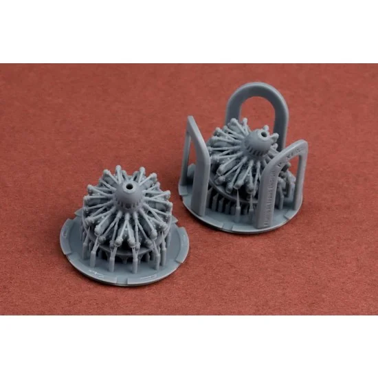 SBS Model 72076 1/72 Piaggio P.XI Engine (2pcs) for Re-2000, Breda 88 etc