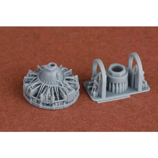 SBS Model 72092 1/72 Curtiss H-75 A1/A2 Hawk Engine Set for Arma Hobby Kit