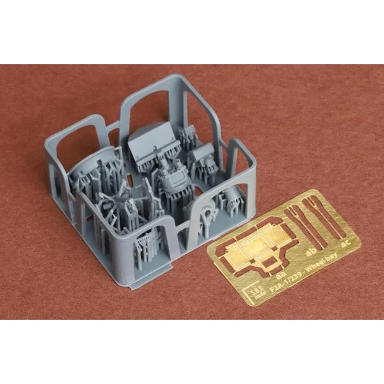 SBS Model 72097 1/72 Brewster F2A Buffalo Wheel Bay Set For Hasegawa Hobby2000 Kit - Model Planes