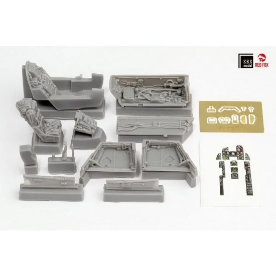 SBS Model RF4801 1/48 Dassault Mirage III C Cockpit & Wheel Bays Detail set for Eduard/Hobbyboss kits - Model Planes