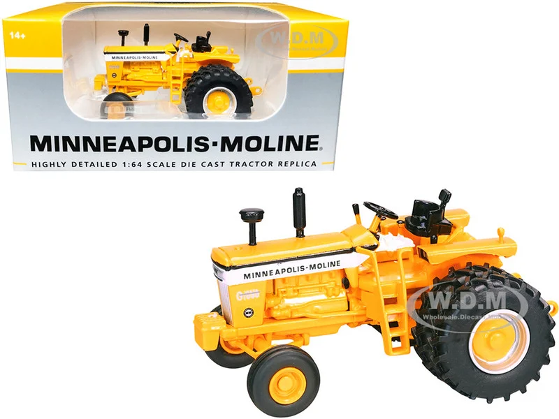 Minneapolis Moline G1000 Vista Tractor with Dual Wheels Yellow 1/64 Diecast Model by SpecCast - Minneapolis Moline Models