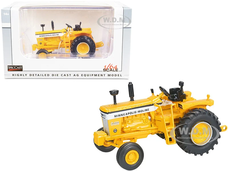 Minneapolis Moline G1000 Vista Wide Front Tractor Yellow 1/64 Diecast Model by SpecCast - Minneapolis Moline Models