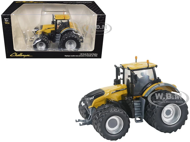 Challenger 1042 Tractor with Front and Rear Dual Wheels Yellow 1/64 Diecast Model by SpecCast - Tractors & Farm Models
