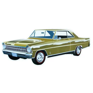 1967 Chevy Nova Die Cut Metal Sign - Signs 4 Fun