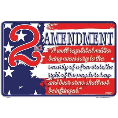 2nd Amendment Security Metal Sign - Signs 4 Fun