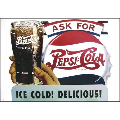 Ask For Pepsi Metal Sign Signs 4 Fun (SIGP14)