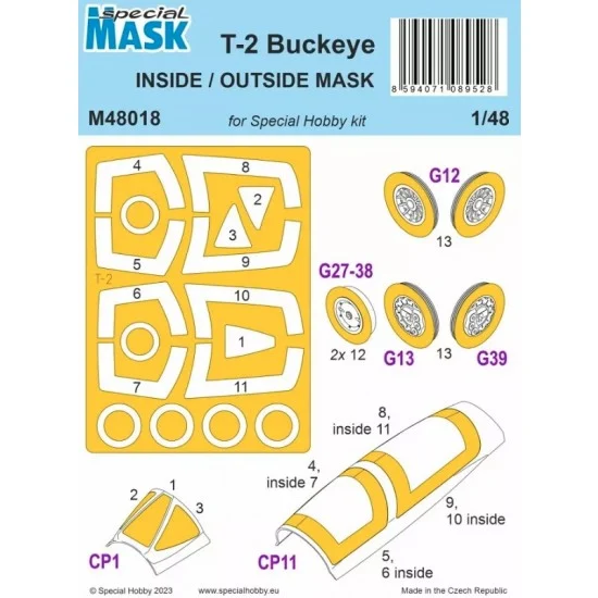 Special Hobby M48018 1/48 North American T-2 Buckeye Inside/Outside Masks