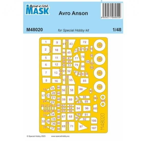Special Hobby M48020 1/48 Avro Anson Mask - Model Planes