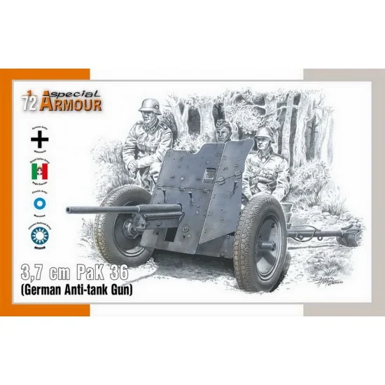 Special Hobby SA72024 1/72 German Anti-tank Gun 3.7 cm PaK 36