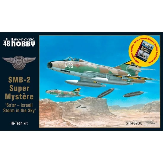 Special Hobby SH48238B 1/48 SMB-2 Super Mystere 'Sa'ar - Israeli Storm in the Sky' Hi Tech kit w/Book