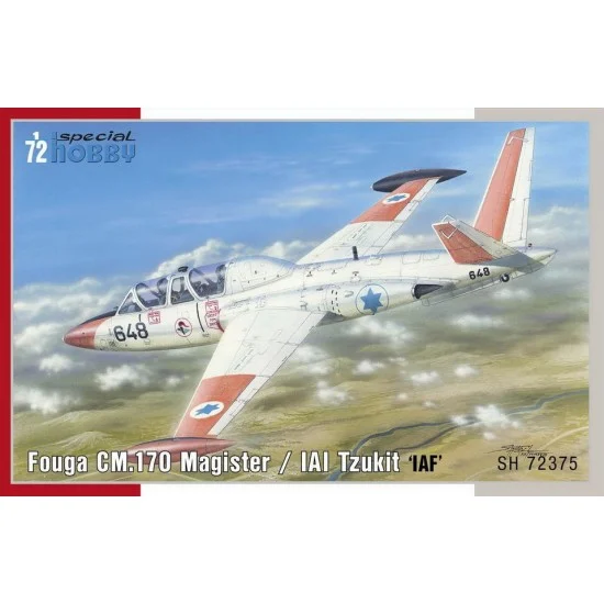 Special Hobby SH72375 1/72 Modern Israeli Fouga CM.170 Magister/IAI Tzukit "IAF" - Model Planes