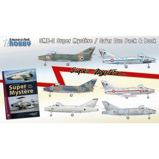 Special Hobby SH72417 1/72 SMB-2 Super Mystere/Sa'ar Duo Pack & Book