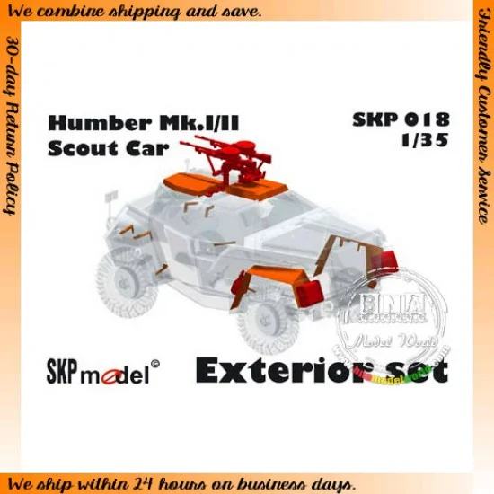 SKP Model 018 Exterior Set for 1/35 Humber Mk.I/II Scout Car - Military Vehicles & Tanks