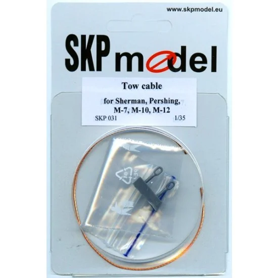SKP Model 031 Tow Cable for 1/35 Sherman, Pershing, M-7, M-10, M-12