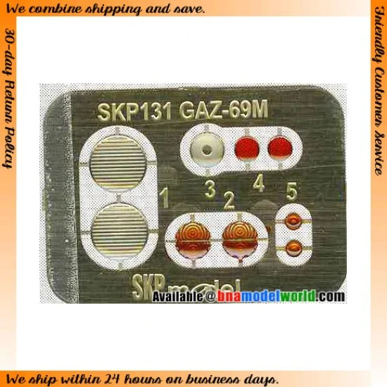 SKP Model 131 1/35 GAZ-69 Lenses and Tail Lights for Bronco/SKP kits
