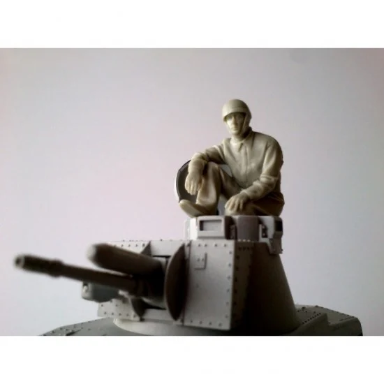 SKP Model 204 1/35 Prewar Czechoslovak Sitting Tank Crewman (1 resin figure) - Model Figures