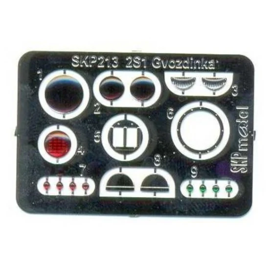 SKP Model 213 1/35 2S1 Gvozdika Lenses and Taillights for Trumpeter kit - Military Vehicles & Tanks