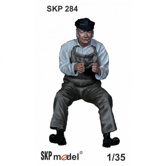 SKP Model 284 1/35 Tractor Driver (Sitting) - Model Figures