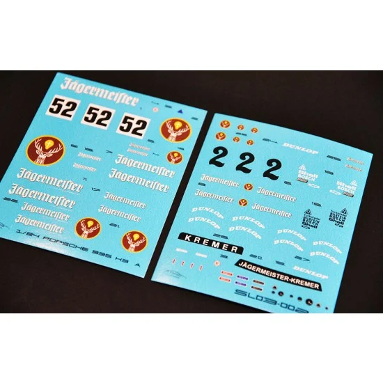ScaleLab 24 03-002 1/24 Porsche 935 K3 Jagermeister-Kremer Decals