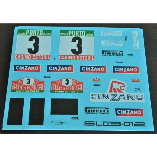 ScaleLab 24 03-012 1/20 Fiat 131 Abarth Rally Decals