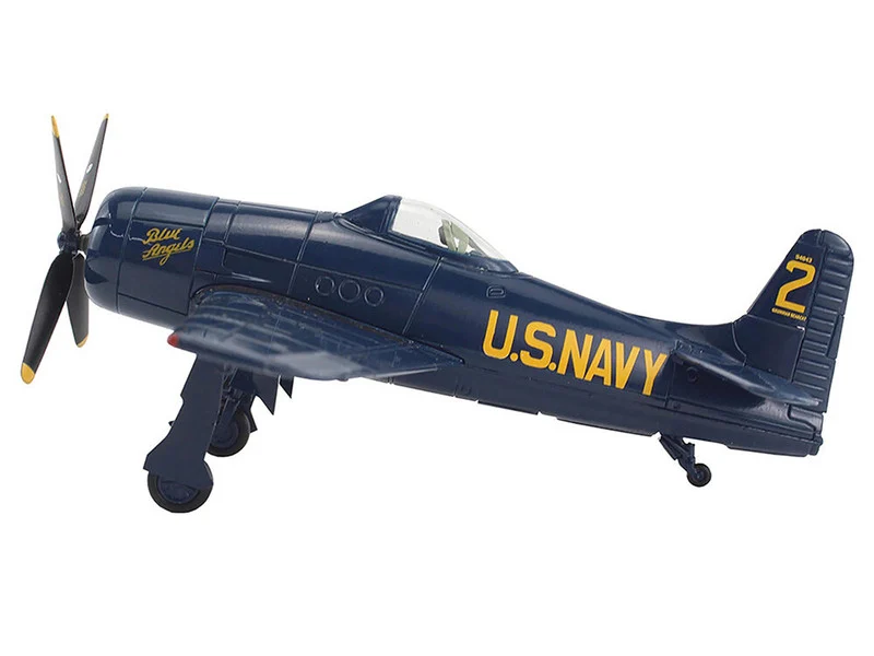 Grumman F8F Bearcat Fighter Aircraft "Blue Angels #2" (1946) United States Navy "SkyMax Models" Series 1/72 Diecast Model by Hobby Master - Military Models