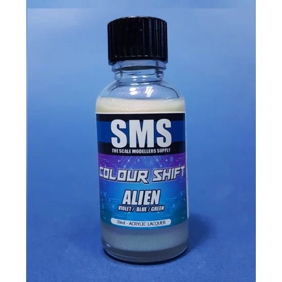 The Scale Modellers Supply CN07 Acrylic Lacquer Paint - Colour Shift Alien (Violet/Blue/Green) 30ml