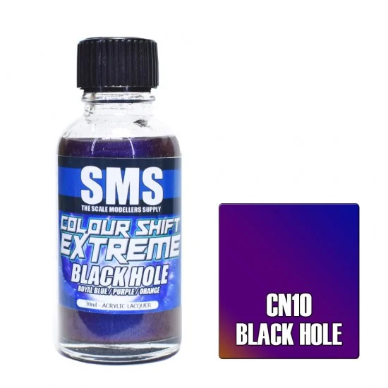The Scale Modellers Supply CN10 Acrylic Lacquer Paint - Colour Shift Extreme Black Hole (30ml)