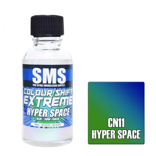 The Scale Modellers Supply CN11 Acrylic Lacquer Paint - Colour Shift Extreme Hyper Space (30ml)