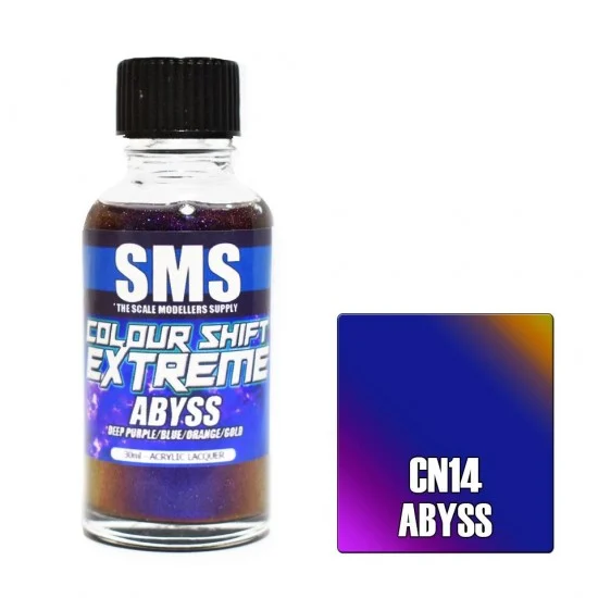 The Scale Modellers Supply CN14 Acrylic Lacquer Paint - Colour Shift Extreme ABYSS (30ml)