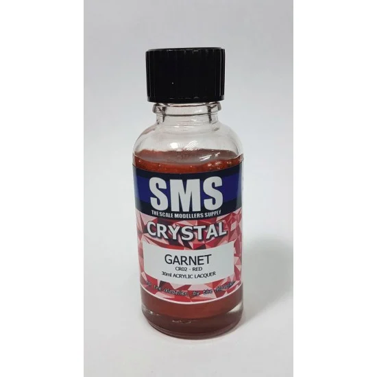 The Scale Modellers Supply CR02 Acrylic Lacquer Paint - Crystal #Garnet (30ml)