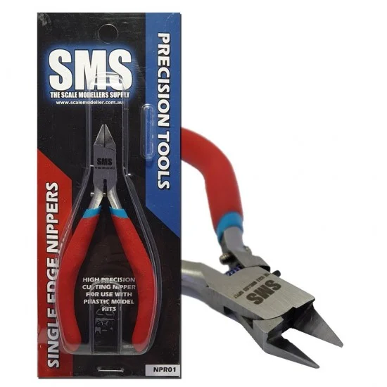 The Scale Modellers Supply NPR01 SMS Single Edge Nippers for Plastic Model Kits - Hobby Tools & Supplies