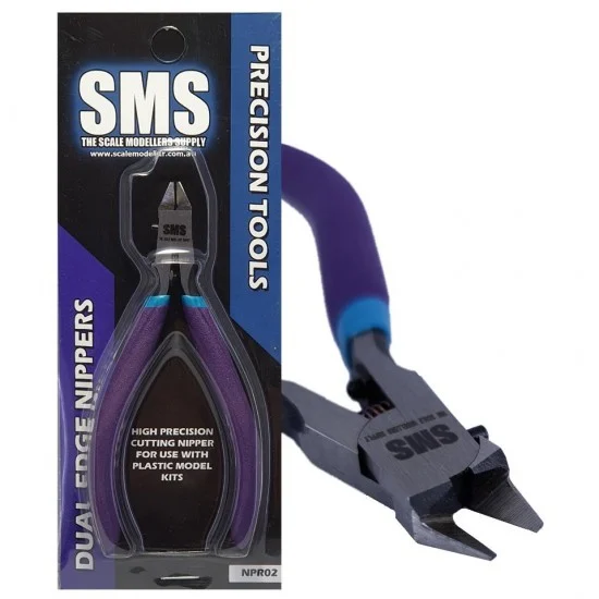 The Scale Modellers Supply NPR02 SMS Dual Edge Nippers for Plastic Model Kits - Hobby Tools & Supplies