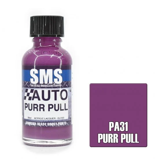 The Scale Modellers Supply PA31 Acrylic Lacquer - Auto Colour #Purr Pull (30ml)