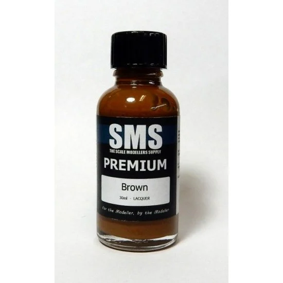 The Scale Modellers Supply PL07 Acrylic Lacquer Paint - Premium #Brown (30ml)