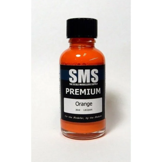 The Scale Modellers Supply PL08 Acrylic Lacquer Paint - Premium #Orange (30ml)