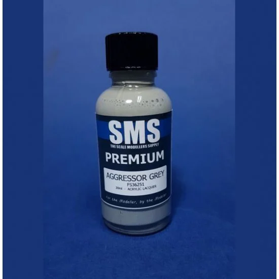 The Scale Modellers Supply PL103 Acrylic Lacquer Paint - Premium Aggressor Grey (30ml)
